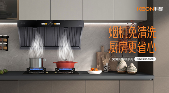 6550免清洗煙機，曲面變平，功能一樣強大！